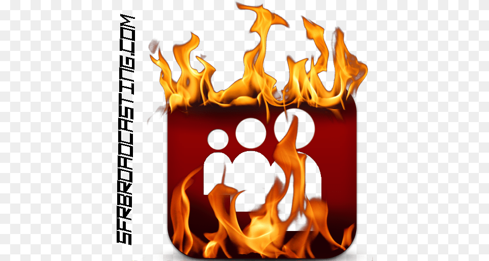 On Fire Myspace Logo Psd Official Psds Social Media On Fire, Flame, Bonfire Free Png Download