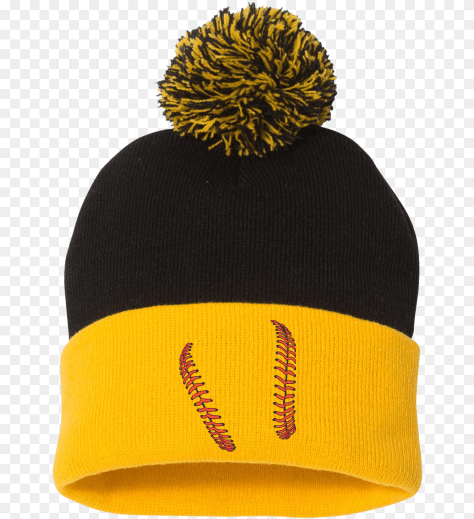 On First Pom Pom Knit Cap Keep It Simple Baseball, Beanie, Clothing, Hat, Adult Free Png