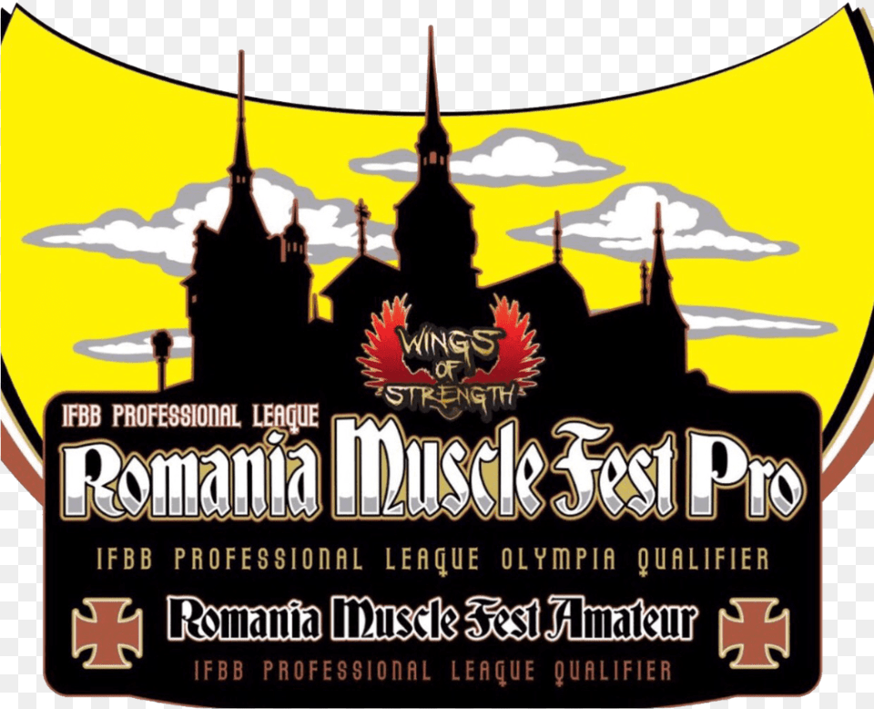 On November 23rd Come Witness History Romania Muscle Fest Pro, Advertisement, Poster, Architecture, Building Free Png Download