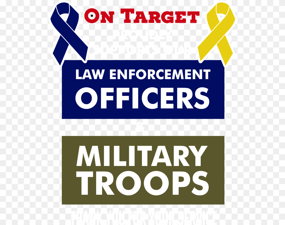 On Target Supports First Responders 2 For, Advertisement, Poster, Scoreboard Free Png