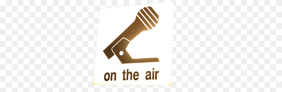 On The Air Microphone Sign, Electrical Device Free Png