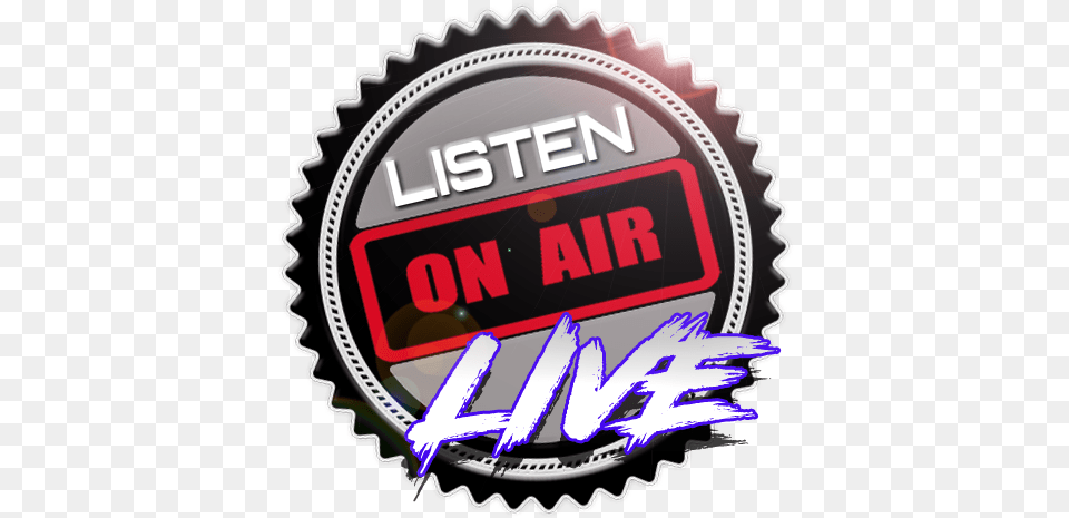 On The Air Radio Station Live On Air, Emblem, Symbol, Logo, Badge Png