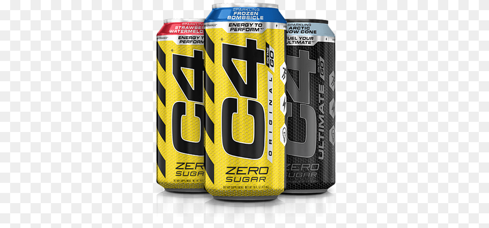 On The Go C4 On The Go Carbonated, Can, Tin, Alcohol, Beer Free Png Download