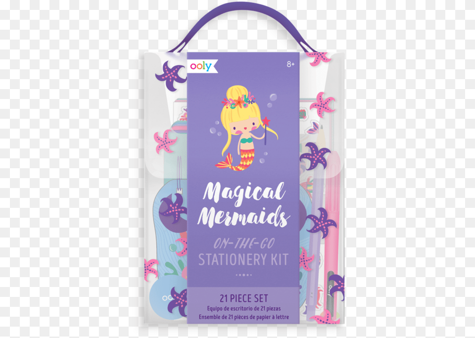 On The Go Stationery Kit Ooly Gift Set Magical Mermaid Stationery Kit, Bag, Advertisement, Poster, Baby Free Png