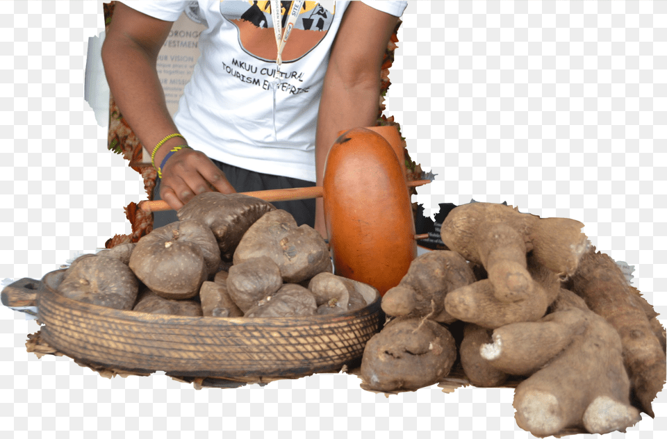 On The Left Viazi Vya Juu Amp Viazi Vikuu The Viazi Vya, Person, Food, Produce, Plant Free Png Download