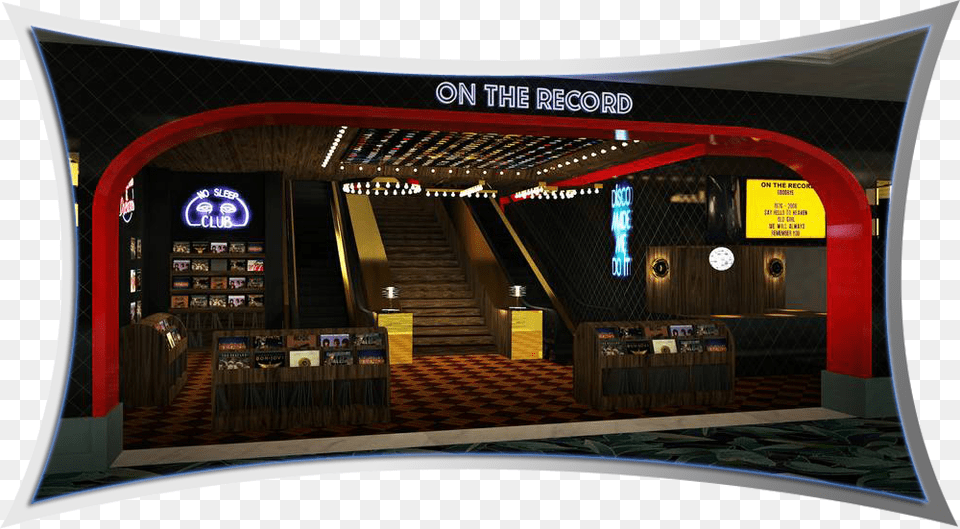 On The Record Nightclub Main Entrance Mgm Park Las Park Mgm On The Record, Kiosk, Interior Design, Indoors, Monitor Png