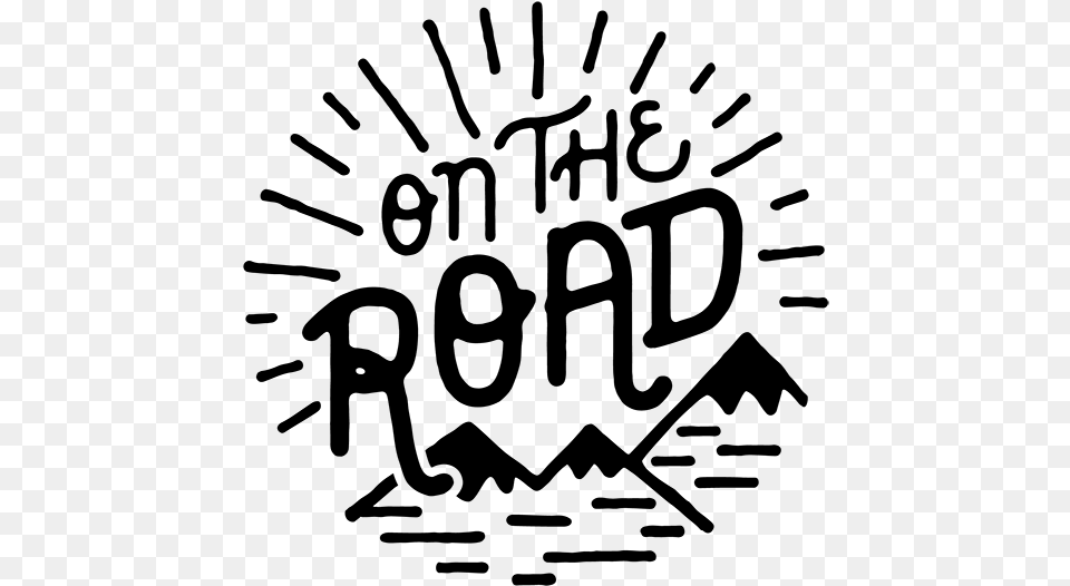 On The Road Media Logo Illustration, Gray Free Png Download