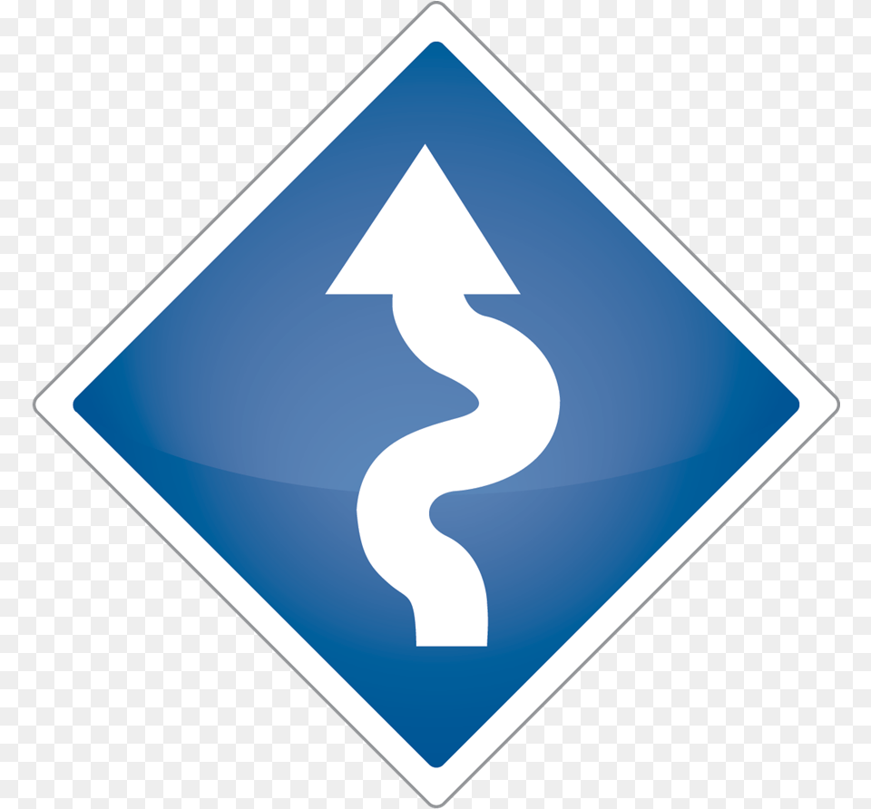 On The Road Traffic Sign, Symbol, Road Sign, Blackboard Free Png