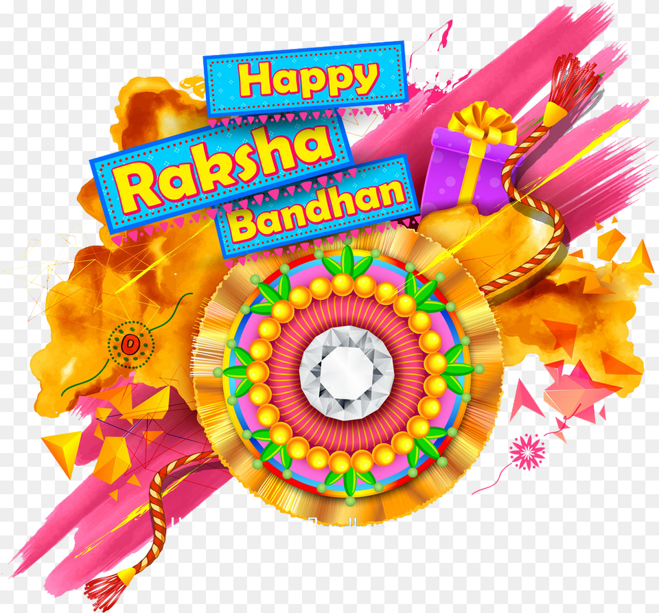 On This Auspicious Occasion Of Raksha Bandhan Praying Happy Raksha Bandhan, Art, Carnival, Graphics, Advertisement Free Png