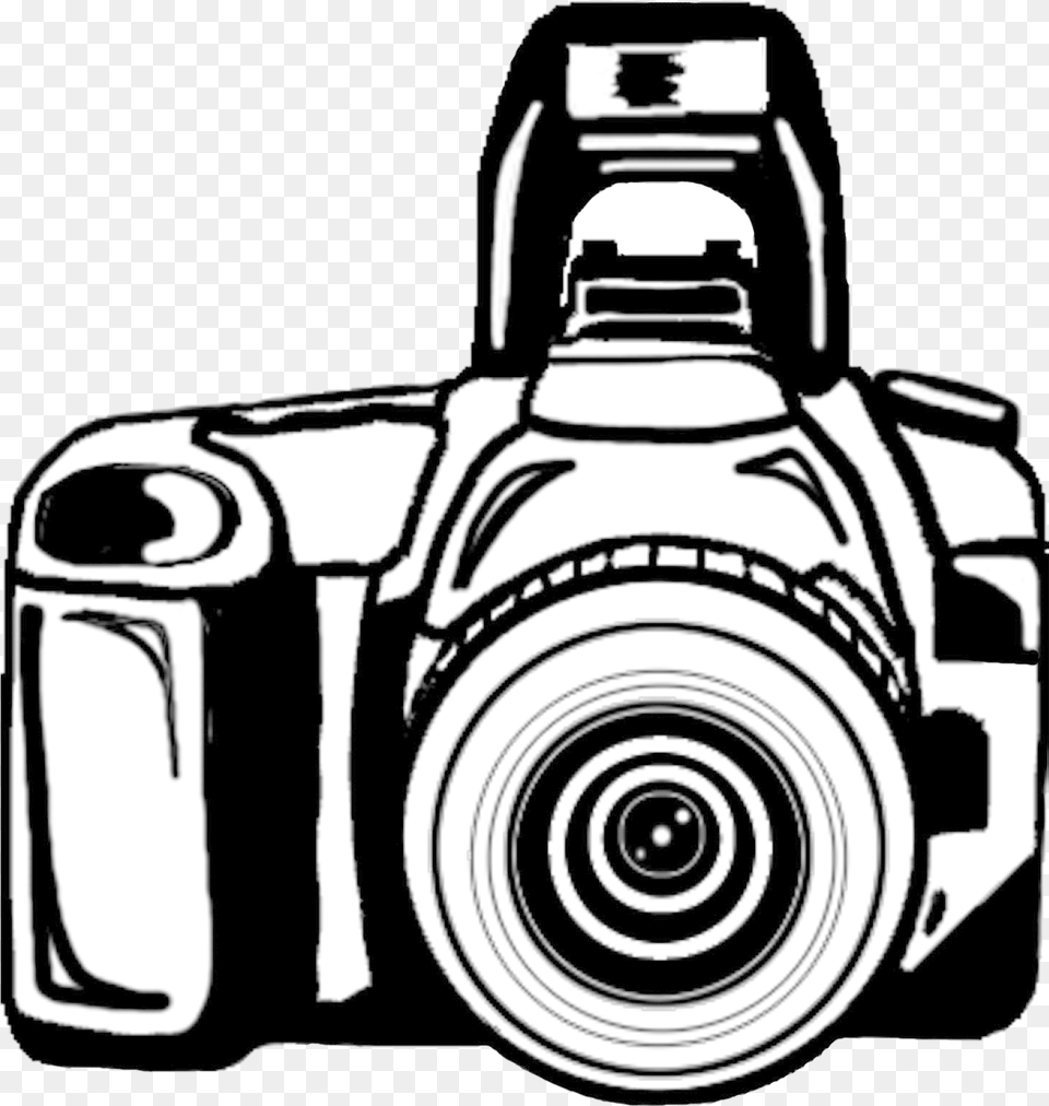 On Transparent Camera Black And White, Digital Camera, Electronics, Video Camera Free Png