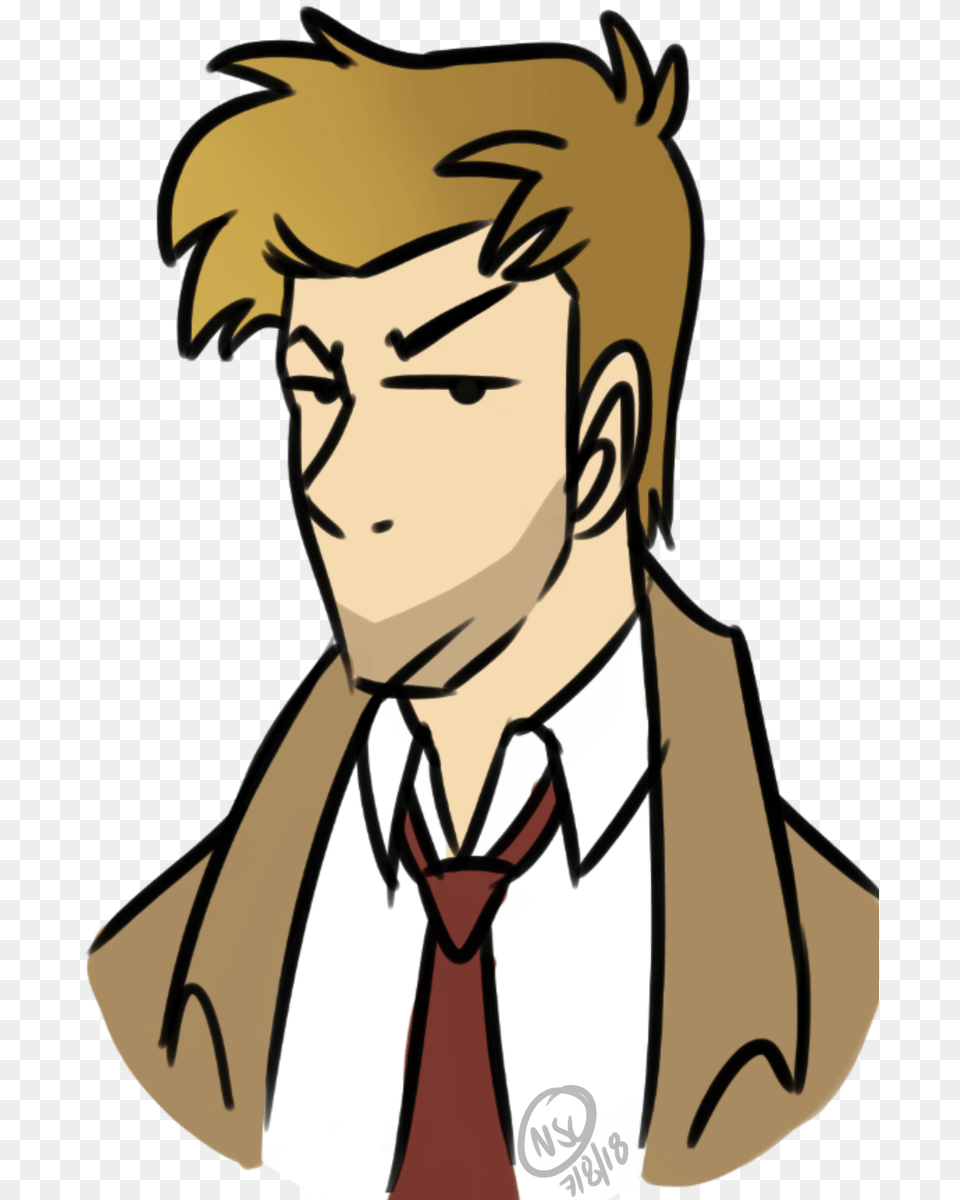 On Twitter Drew Some Constantine Because I Can, Accessories, Publication, Tie, Formal Wear Free Png Download