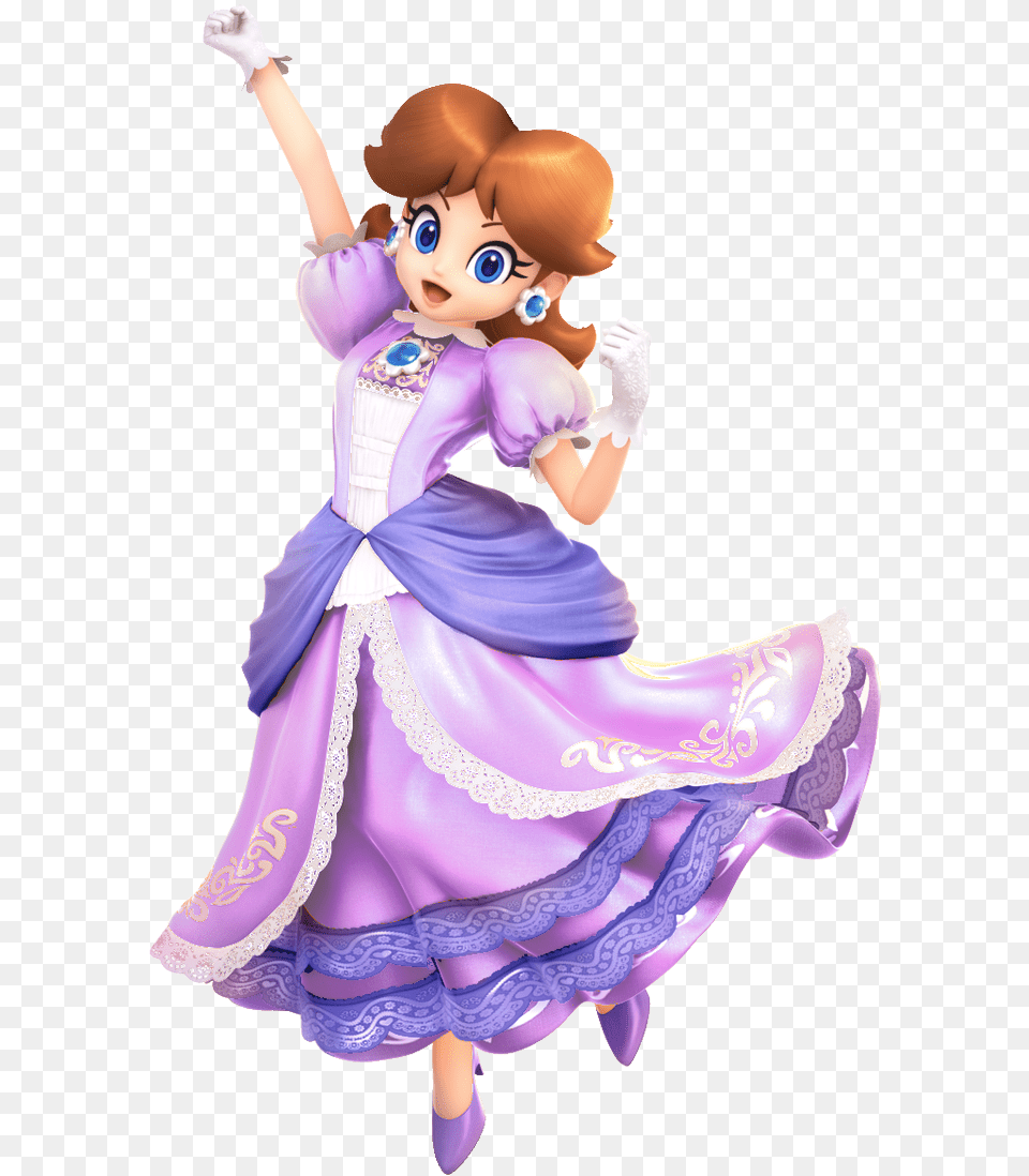 On Twitter Princess Daisy Mario, Doll, Toy, Clothing, Dress Png Image