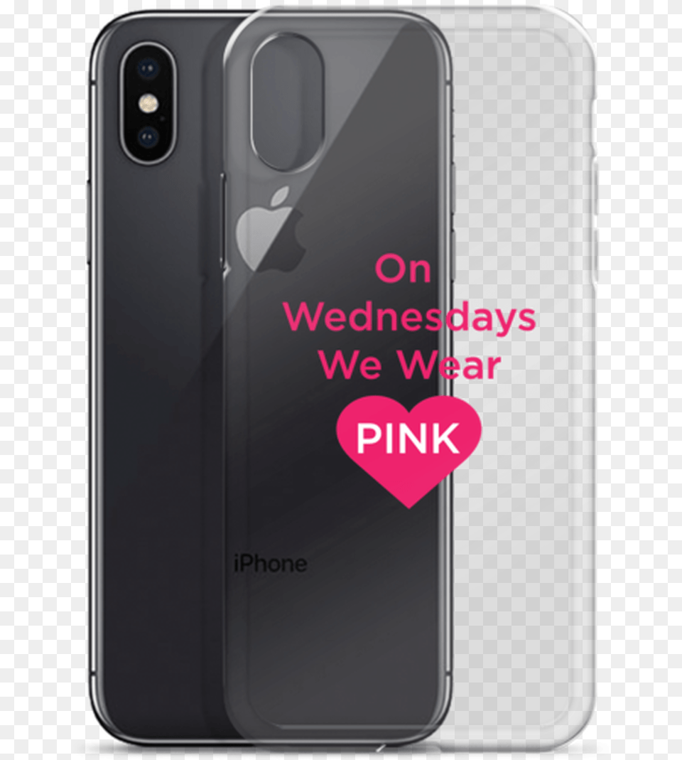 On Wednesday We Wear Pink Heart Iphone Case Iphone, Electronics, Mobile Phone, Phone Png Image