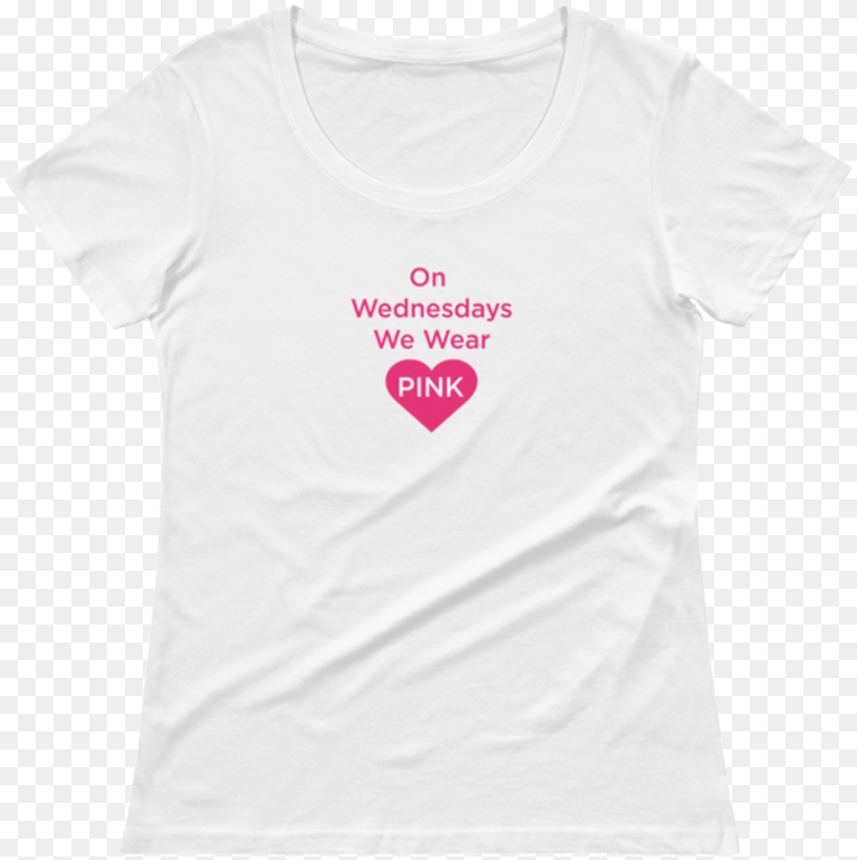 On Wednesdays We Wear Pink Ladies Active Shirt, Clothing, T-shirt Free Png