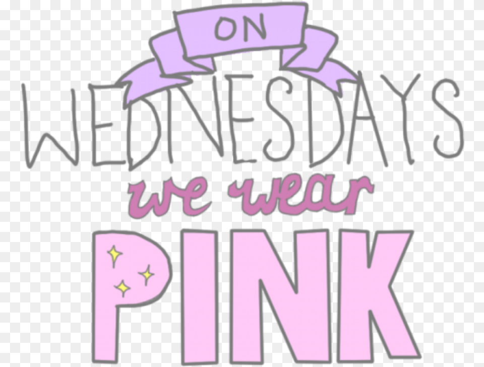 On Wednesdays Wear Pink We Pink Pink Purple Wednesday We Wear Pink, People, Person, Text, Book Free Transparent Png