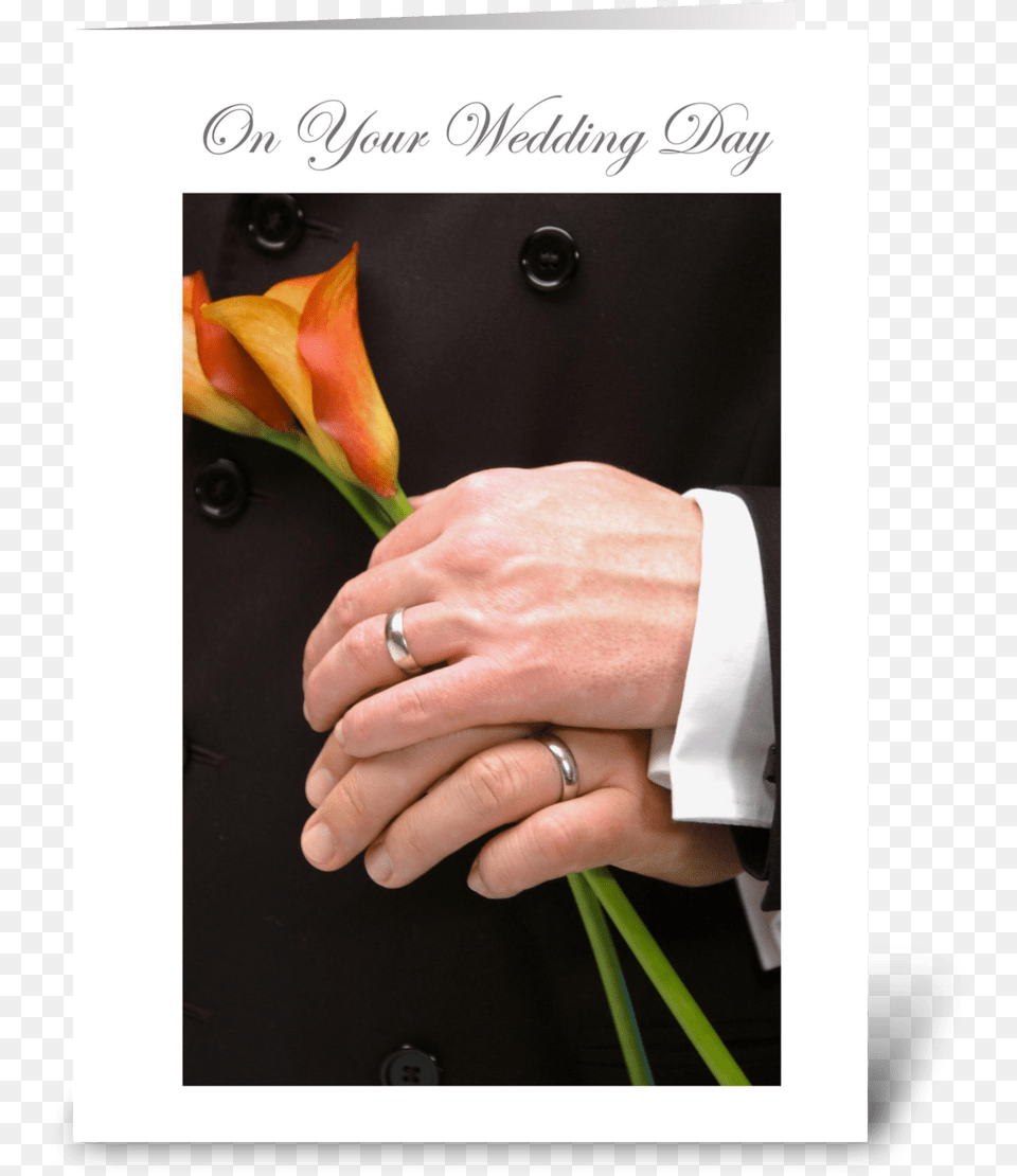 On Your Wedding Day Greeting Card Gay Wedding Day Wishes, Rose, Body Part, Finger, Flower Png Image