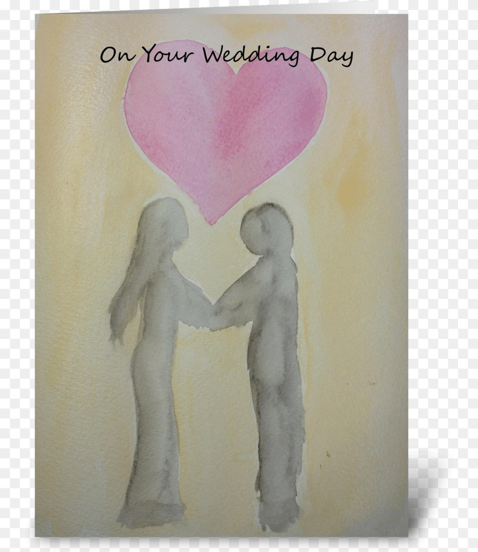 On Your Wedding Day Greeting Card Love, Adult, Art, Female, Painting Png