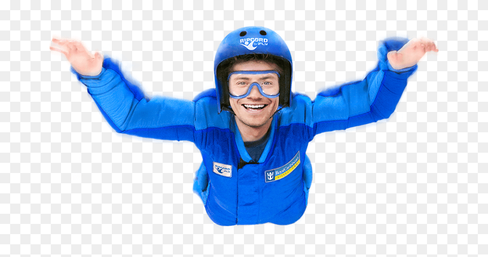 Onboard Skydiving Ripcord By Ifly, Helmet, Adult, Person, Hand Free Transparent Png