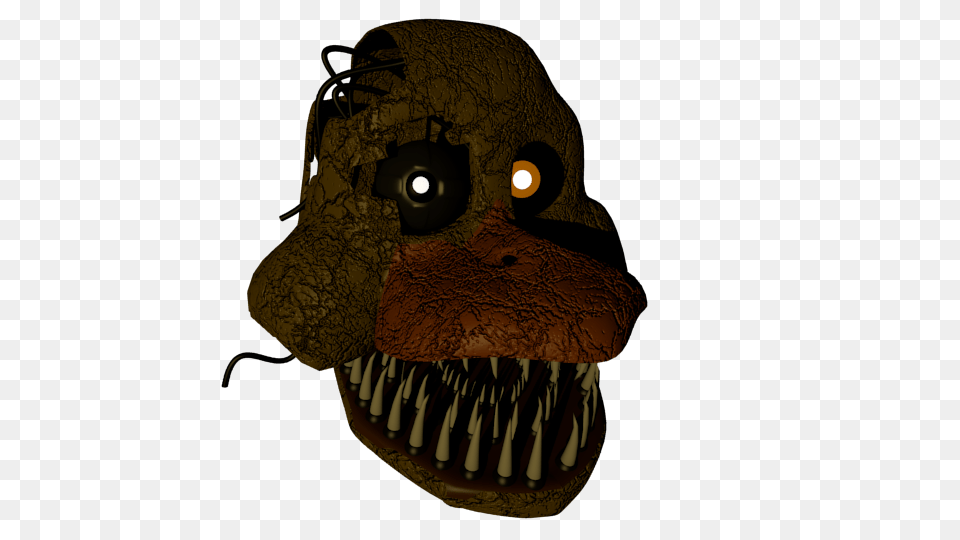 Once Again Another Nightmare Head This Time Its Chica Once, Animal, Dinosaur, Reptile, T-rex Free Png Download