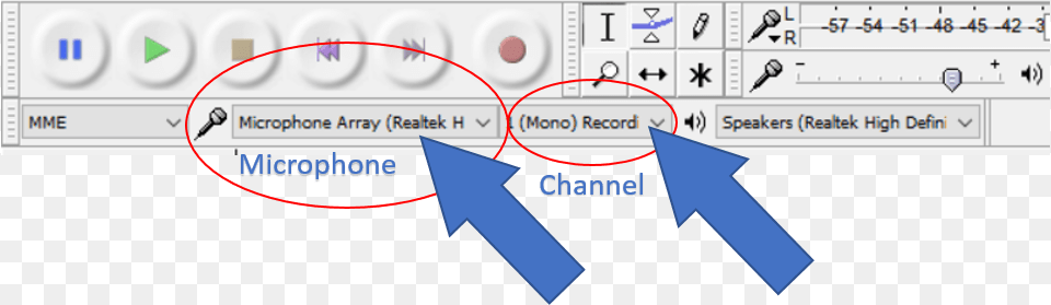 Once Audacity Starts Select Your Microphone From Diagram, Text Png Image