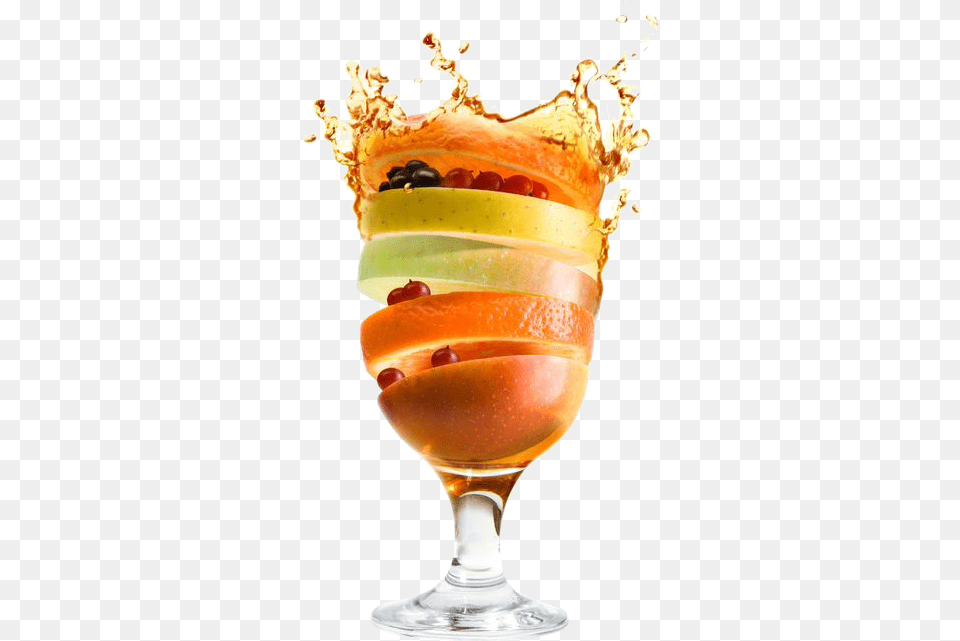 Once The Juice Is Pressed And Blended We Gently Pasteurise Fruits Juice Splash, Glass, Alcohol, Ice Cream, Food Free Png Download