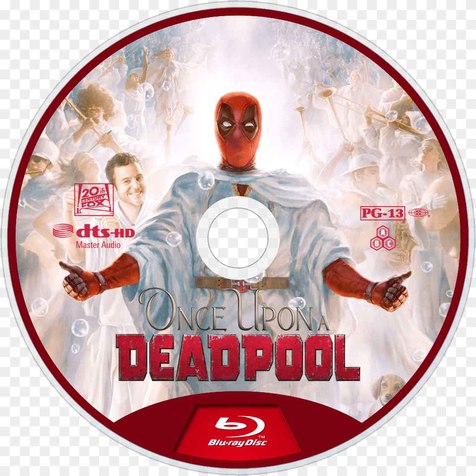 Once Upon A Deadpool Blu Ray, Disk, Dvd, Adult, Person Png