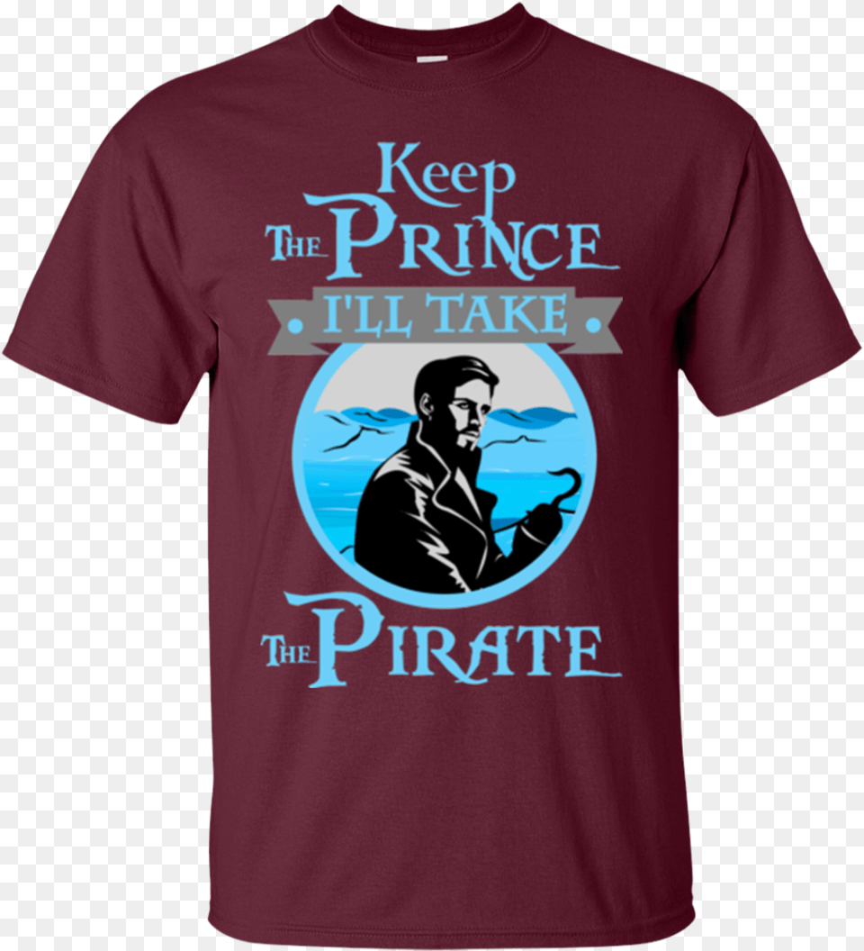 Once Upon A Time Captain Hook Shirts Keep The Prince Once Upon A Time Keep The Prince, Clothing, T-shirt, Adult, Male Free Png