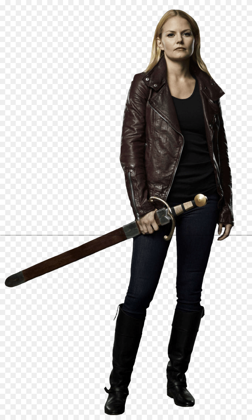 Once Upon A Time Emma Swan Season, Clothing, Sword, Jacket, Coat Png Image