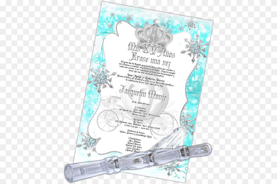 Once Upon A Time Quinceanera Invitations Scroll, Advertisement, Poster, Text, Smoke Pipe Png Image