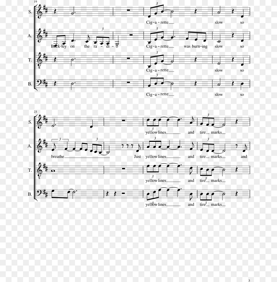 Once Upon Another Time Sheet Music Composed By Sara Sheet Music, Gray Free Png Download