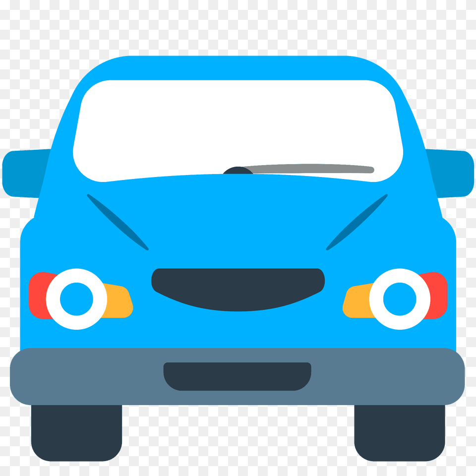 Oncoming Automobile Emoji Clipart, License Plate, Transportation, Vehicle, Bumper Png Image