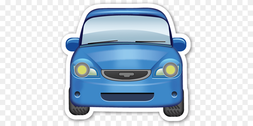Oncoming Automobile Emoji Stickers Emojis Car Insurance Emoticon Auto, Coupe, Sports Car, Transportation, Vehicle Png Image