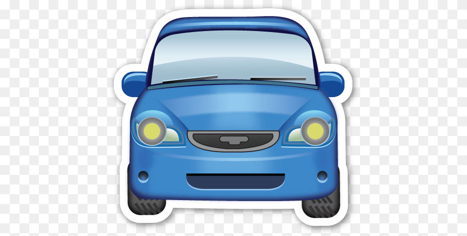 Oncoming Automobile Stickers Emoji Emoticon, Car, Coupe, Sports Car, Transportation Png Image