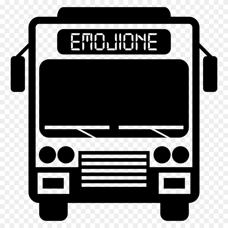 Oncoming Bus Emoji Clipart, Transportation, Vehicle, Scoreboard, Electronics Png Image