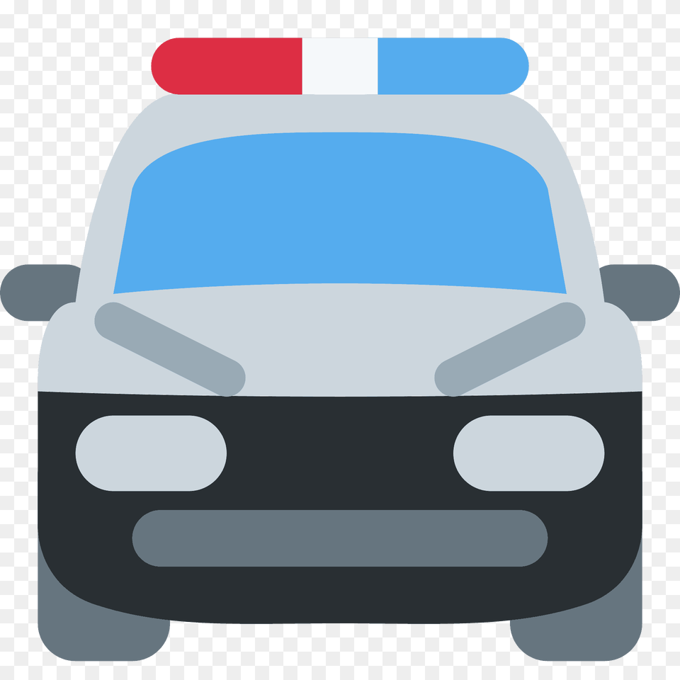 Oncoming Police Car Emoji Clipart, Police Car, Transportation, Vehicle, First Aid Free Transparent Png