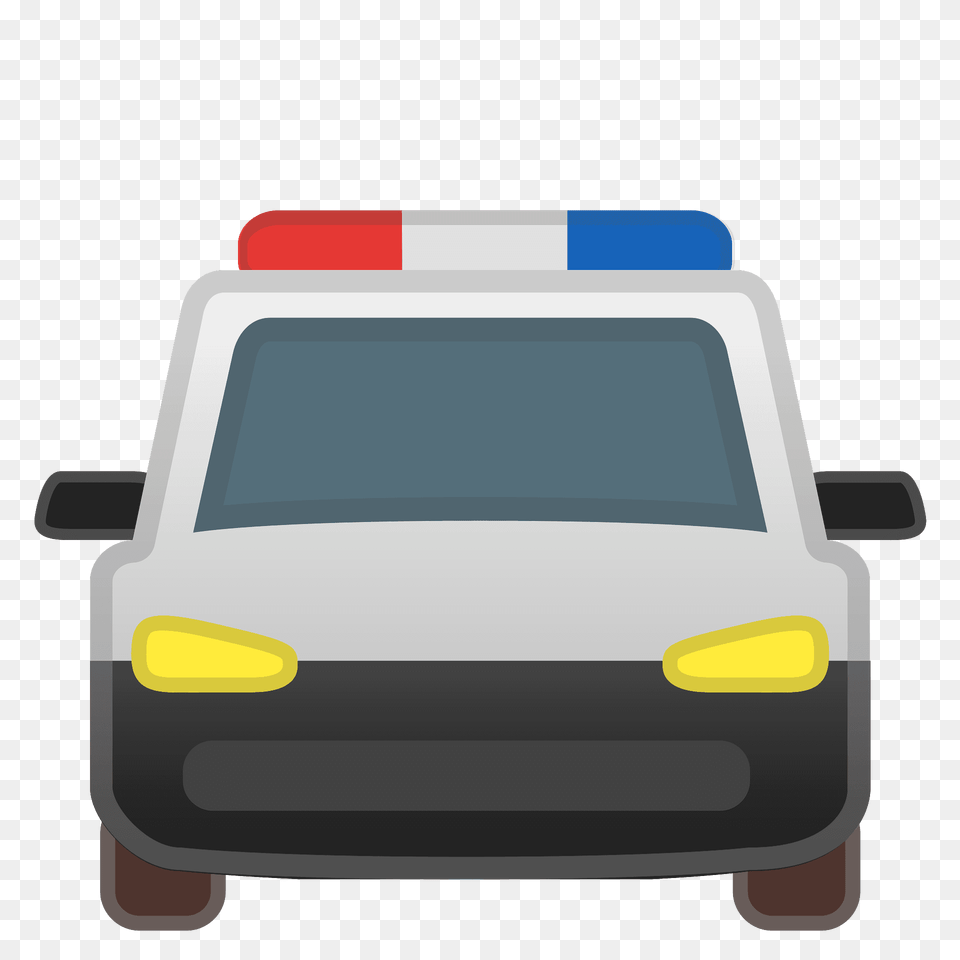 Oncoming Police Car Emoji Clipart, Transportation, Vehicle, First Aid, Ambulance Png
