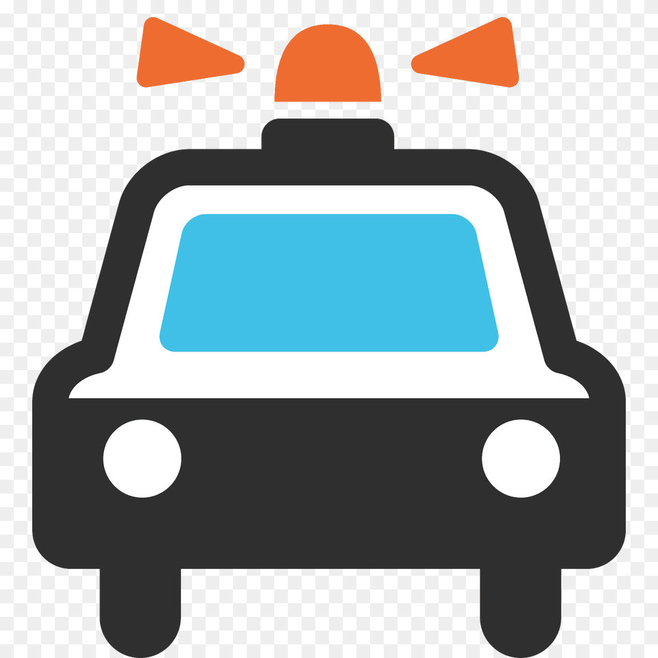 Oncoming Police Car Emoji Clipart, Transportation, Vehicle Free Png Download