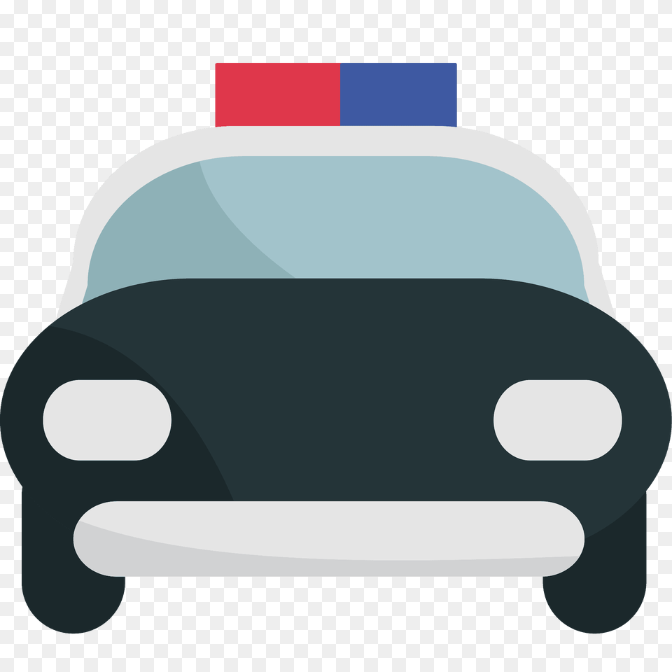 Oncoming Police Car Emoji Clipart, Vehicle, Transportation, Police Car, Lawn Free Transparent Png