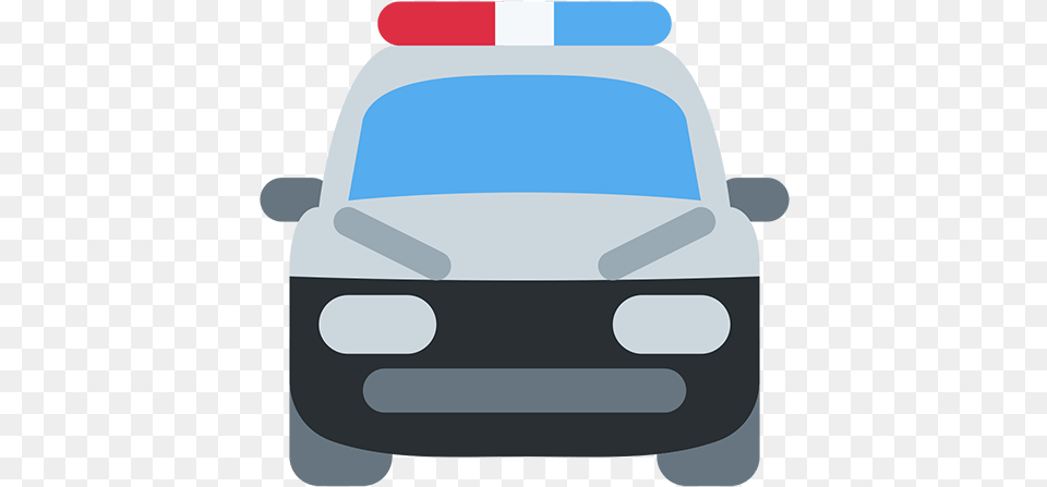 Oncoming Police Car Oncoming Police Car Emoji, Police Car, Transportation, Vehicle Free Transparent Png