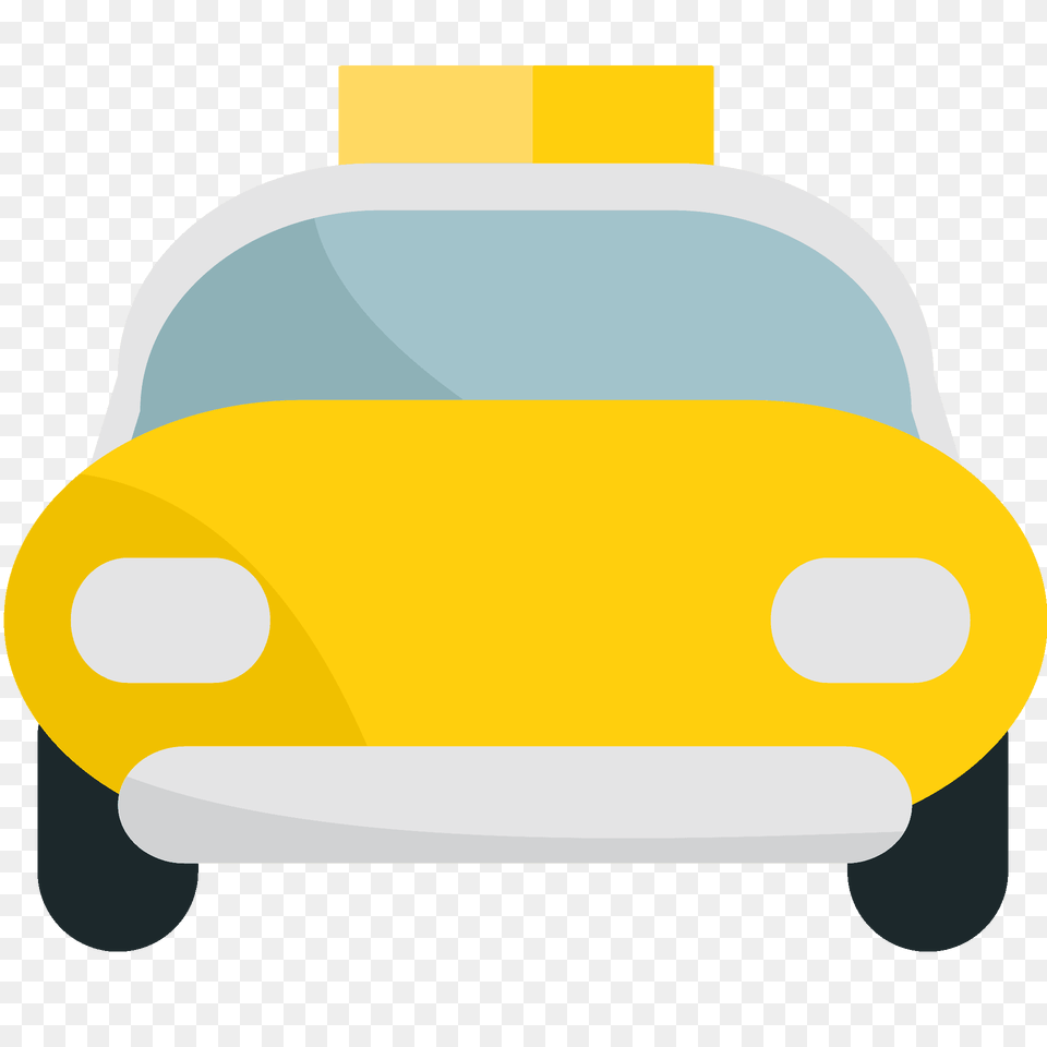 Oncoming Taxi Emoji Clipart, Car, Transportation, Vehicle, Lawn Mower Free Png Download
