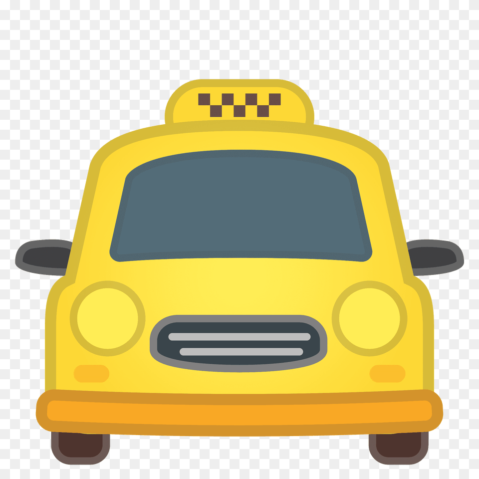 Oncoming Taxi Emoji Clipart, Car, Transportation, Vehicle, Bulldozer Png