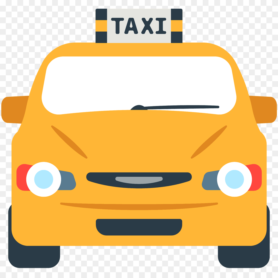Oncoming Taxi Emoji Clipart, Car, Transportation, Vehicle, Bulldozer Free Png Download