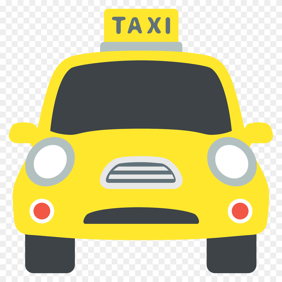 Oncoming Taxi Emoji Clipart, Car, Transportation, Vehicle, Bulldozer Png