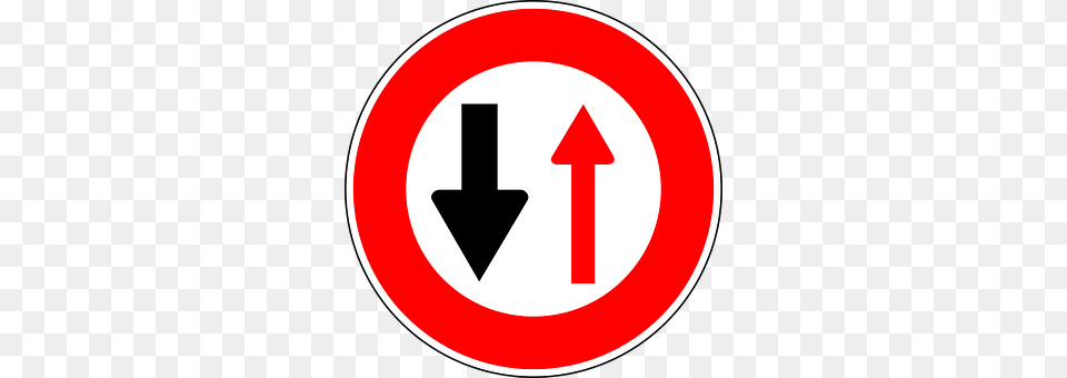 Oncoming Traffic Has Priority Sign, Symbol, Road Sign Free Png