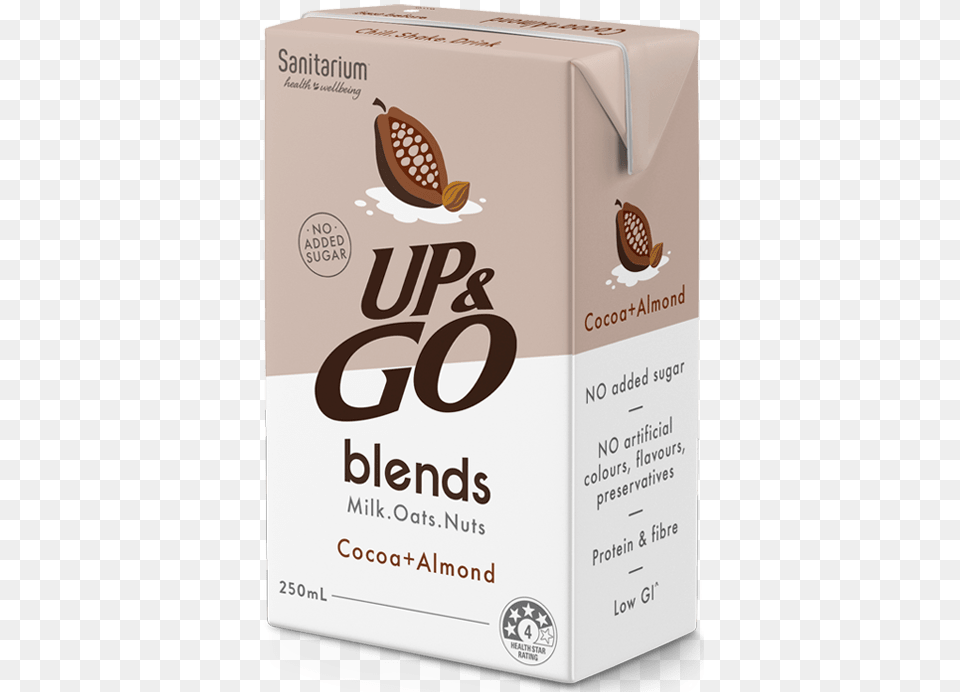 One Almond Up And Go Blends, Food, Produce, Box, Cardboard Png Image