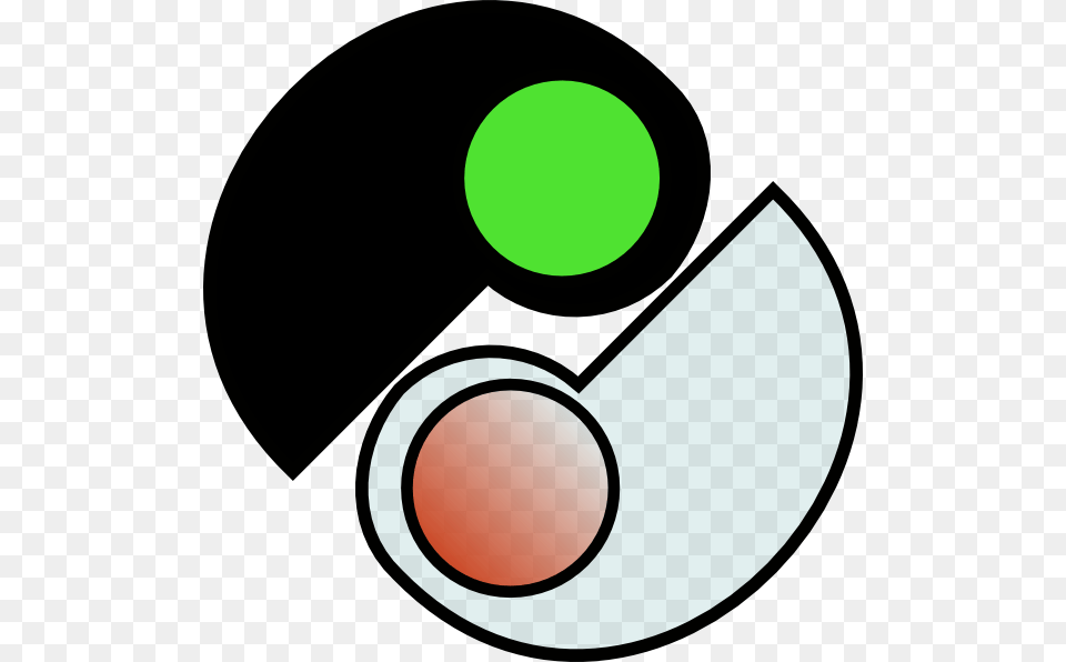 One And Two Yin Yang Clip Art Vector, Light, Traffic Light, Disk Free Png Download