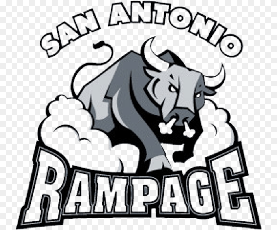 One Atampt Center Parkway San Antonio Tx Sbgbattcenter San Antonio Rampage, Person, Animal, Bull, Mammal Free Png