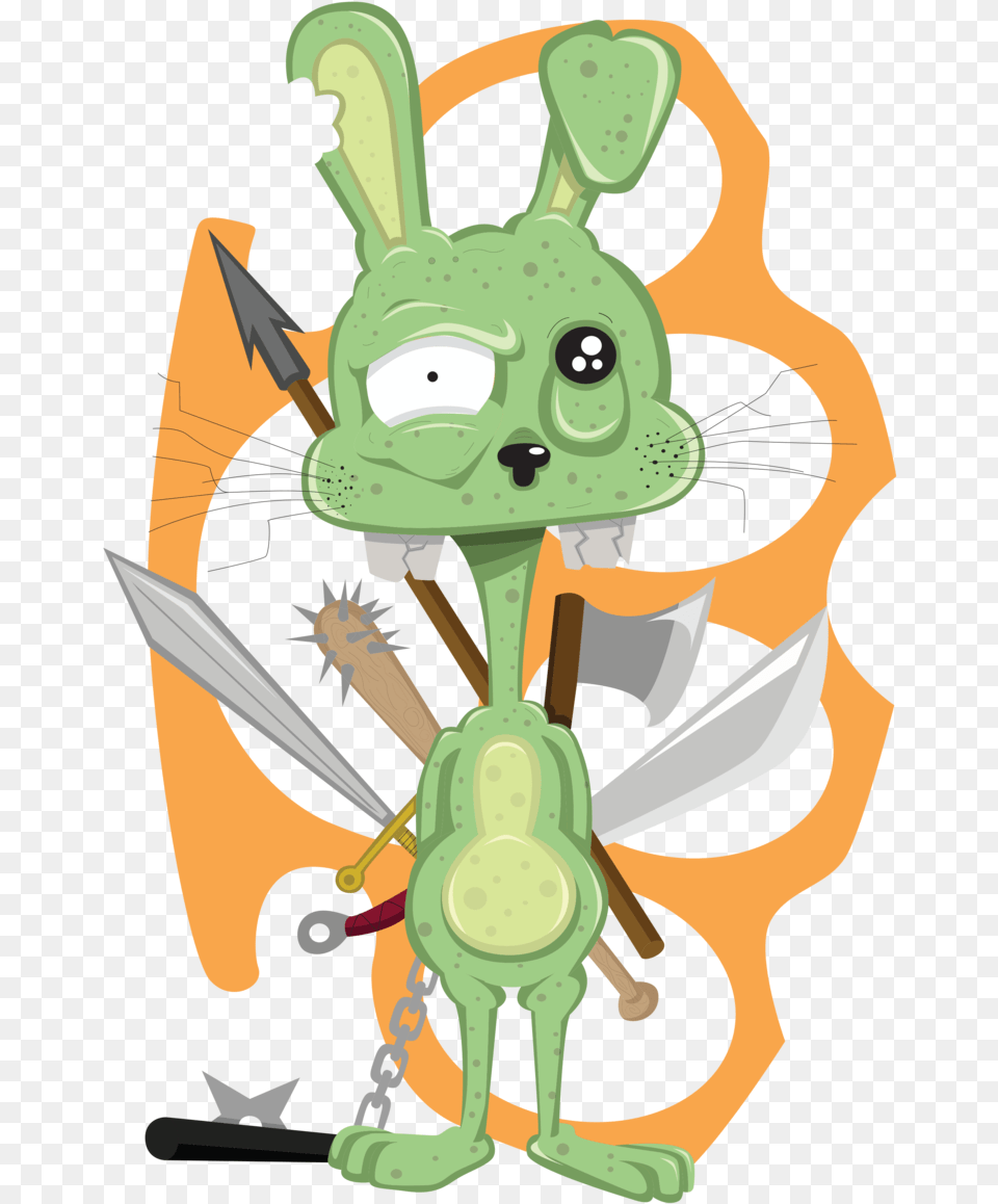 One Bad Bunny Cartoon, Baby, Person, Animal Free Transparent Png