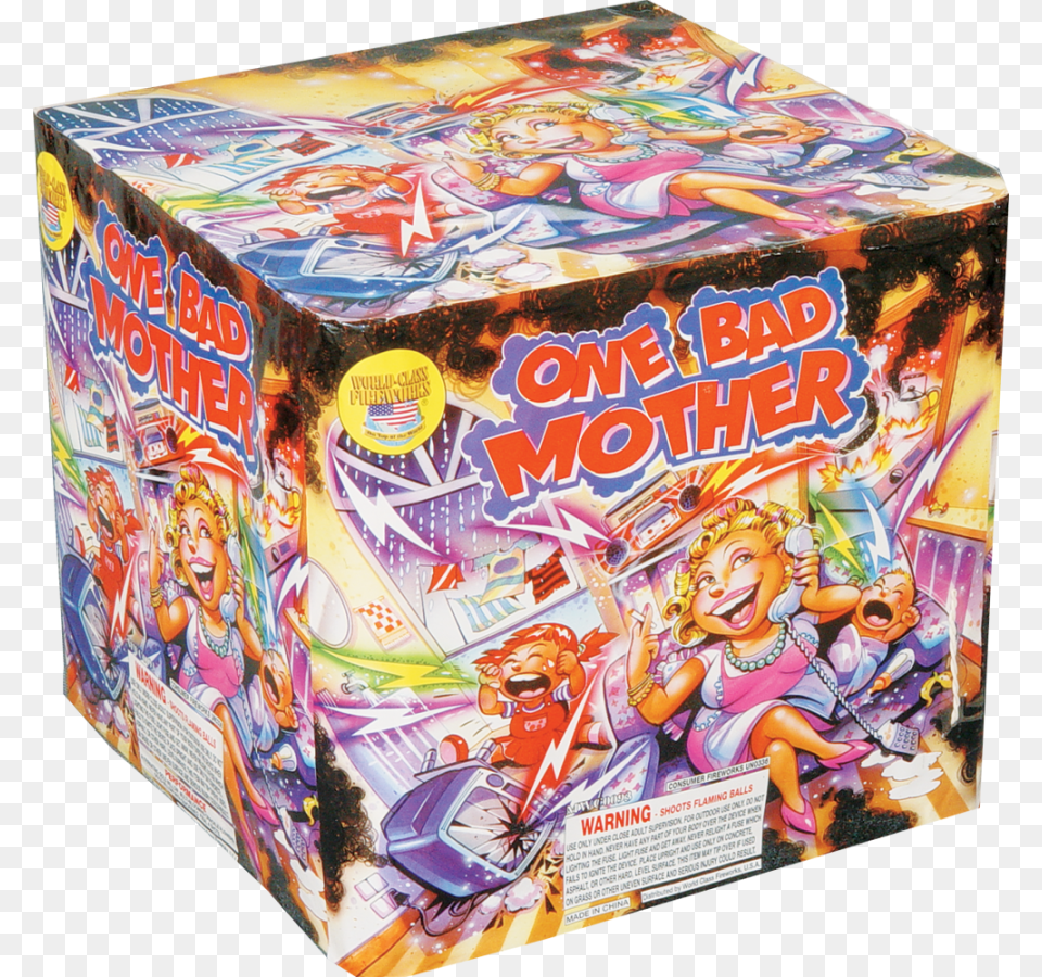 One Bad Mother Firework, Book, Comics, Publication, Person Png