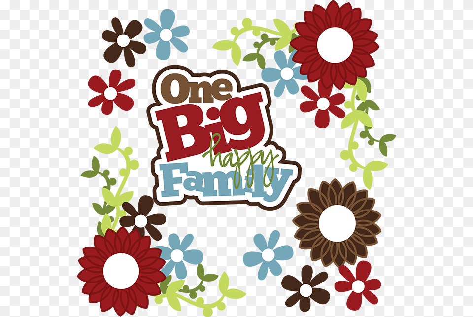 One Big Happy Family Svg Family Svg Files For Scrapbooking Happy Family Images Clip Art, Graphics, Pattern, Advertisement, Poster Free Png